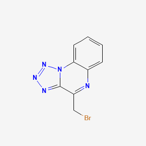 molecular formula C9H6BrN5 B14592451 4-(Bromomethyl)tetrazolo[1,5-a]quinoxaline CAS No. 61148-25-2