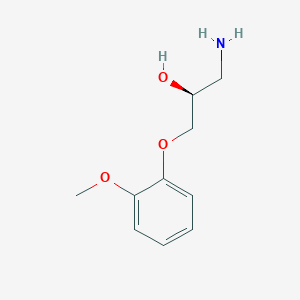 molecular formula C10H15NO3 B14592479 (2S)-1-amino-3-(2-methoxyphenoxy)propan-2-ol CAS No. 61248-82-6