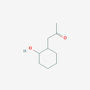 molecular formula C9H16O2 B14592488 1-(2-Hydroxycyclohexyl)propan-2-one CAS No. 61154-44-7