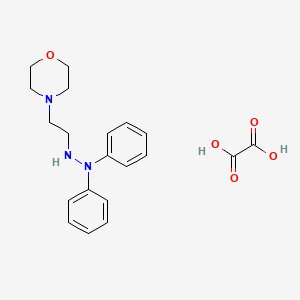 molecular formula C20H25N3O5 B14592500 2-(2-Morpholin-4-ylethyl)-1,1-diphenylhydrazine;oxalic acid CAS No. 61299-33-0