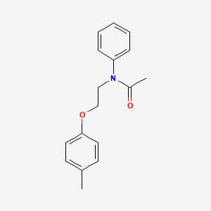 molecular formula C17H19NO2 B14592503 Acetamide, N-[2-(4-methylphenoxy)ethyl]-N-phenyl- CAS No. 61293-95-6