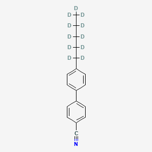 molecular formula C18H19N B1459251 4-Cyano-4'-pentyl-D11-diphenyl CAS No. 57078-20-3