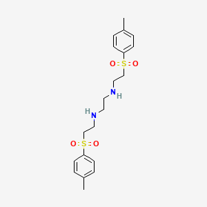 molecular formula C20H28N2O4S2 B14592529 N~1~,N~2~-Bis[2-(4-methylbenzene-1-sulfonyl)ethyl]ethane-1,2-diamine CAS No. 61097-91-4