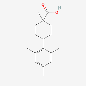 Cyclohexanecarboxylic acid, 1-methyl-4-(2,4,6-trimethylphenyl)-