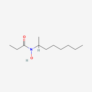 molecular formula C11H23NO2 B14592553 N-Hydroxy-N-(octan-2-YL)propanamide CAS No. 61077-18-7