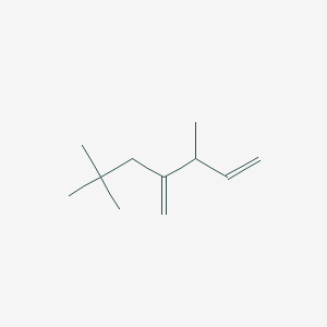 molecular formula C11H20 B14592574 3,6,6-Trimethyl-4-methylidenehept-1-ene CAS No. 61518-34-1