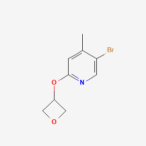 B1459261 5-Bromo-4-methyl-2-(oxetan-3-yloxy)pyridine CAS No. 1600802-65-0