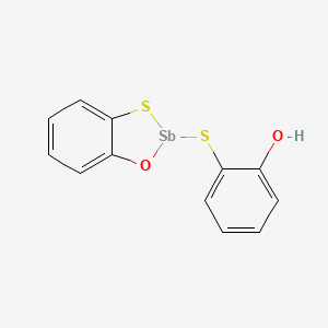 molecular formula C12H9O2S2Sb B14592610 2-[(2H-1,3,2-Benzoxathiastibol-2-yl)sulfanyl]phenol CAS No. 61329-26-8