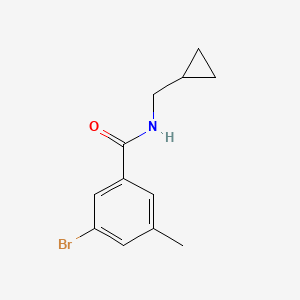B1459263 3-Bromo-N-(cyclopropylmethyl)-5-methylbenzamide CAS No. 1851618-59-1