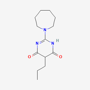 molecular formula C13H21N3O2 B14592669 2-(Azepan-1-yl)-5-propylpyrimidine-4,6(1H,5H)-dione CAS No. 61280-34-0