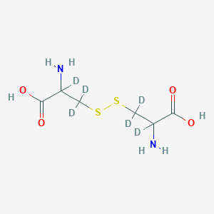 molecular formula C6H12N2O4S2 B1459269 DL-半胱氨酸-d6 CAS No. 352431-53-9