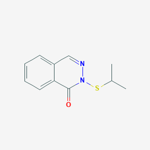 molecular formula C11H12N2OS B14592701 2-[(Propan-2-yl)sulfanyl]phthalazin-1(2H)-one CAS No. 61556-58-9