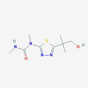 molecular formula C9H16N4O2S B1459272 N-(5-(2-Hydroxy-1,1-dimethylethyl)-1,3,4-thiadiazol-2-yl)-N,N'-dimethylurea CAS No. 65411-36-1