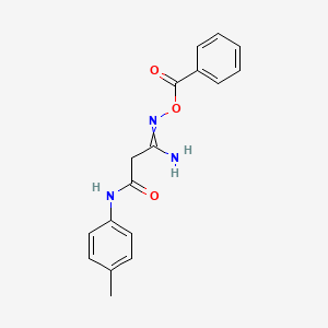 molecular formula C17H17N3O3 B14592752 [[1-Amino-3-(4-methylanilino)-3-oxopropylidene]amino] benzoate CAS No. 61239-43-8