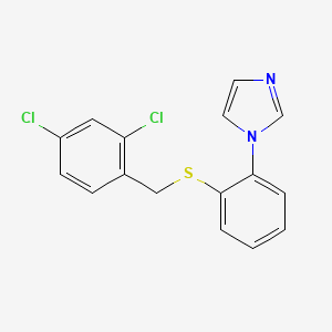 1-(2-{[(2,4-Dichlorophenyl)methyl]sulfanyl}phenyl)-1H-imidazole