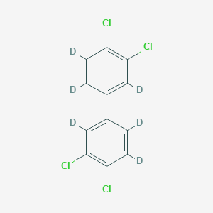 molecular formula C12H6Cl4 B1459277 3,3',4,4'-Tetrachlorodiphenyl-D6 CAS No. 93952-23-9