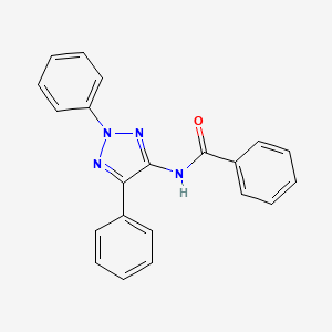 molecular formula C21H16N4O B14592817 Benzamide, N-(2,5-diphenyl-2H-1,2,3-triazol-4-yl)- CAS No. 61308-15-4