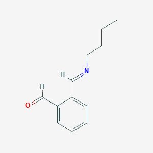 molecular formula C12H15NO B14592830 2-[(E)-(Butylimino)methyl]benzaldehyde CAS No. 61200-68-8