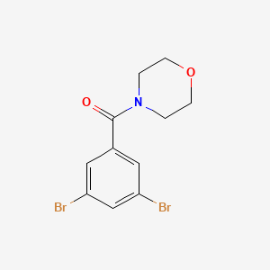 molecular formula C11H11Br2NO2 B1459285 (3,5-Dibromophenyl)(morpholino)methanone CAS No. 1880518-04-6
