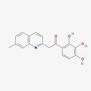 2-(7-Methylquinolin-2-yl)-1-(2,3,4-trihydroxyphenyl)ethan-1-one