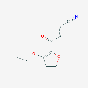 4-(3-Ethoxyfuran-2-yl)-4-oxobut-2-enenitrile