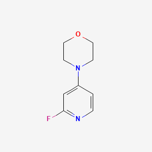 molecular formula C9H11FN2O B1459288 4-(2-氟吡啶-4-基)吗啉 CAS No. 1564591-74-7