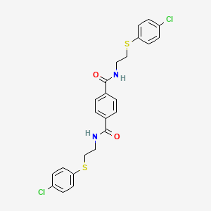 1,4-Benzenedicarboxamide, N,N'-bis[2-[(4-chlorophenyl)thio]ethyl]-