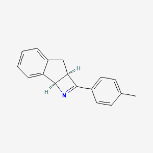 molecular formula C17H15N B14592899 (2aR,7bR)-2-(4-methylphenyl)-3,7b-dihydro-2aH-indeno[1,2-b]azete CAS No. 61528-75-4