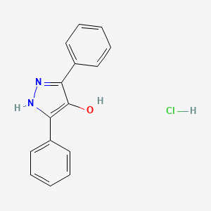 3,5-diphenyl-1H-pyrazol-4-ol;hydrochloride