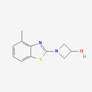 molecular formula C11H12N2OS B1459294 1-(4-Methylbenzo[d]thiazol-2-yl)azetidin-3-ol CAS No. 1421509-29-6