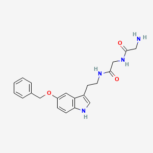 Glycyl-N-{2-[5-(benzyloxy)-1H-indol-3-yl]ethyl}glycinamide