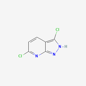 molecular formula C6H3Cl2N3 B1459300 3,6-Dichloro-1H-pyrazolo[3,4-b]pyridine CAS No. 1352893-80-1
