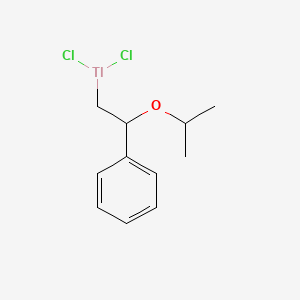 molecular formula C11H15Cl2OTl B14593004 Dichloro{2-phenyl-2-[(propan-2-yl)oxy]ethyl}thallane CAS No. 61368-74-9