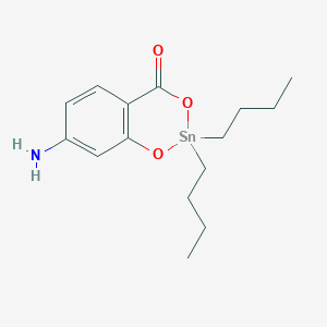 molecular formula C15H23NO3Sn B14593011 7-Amino-2,2-dibutyl-1,3,2-benzodioxastannin-4-one CAS No. 61500-37-6