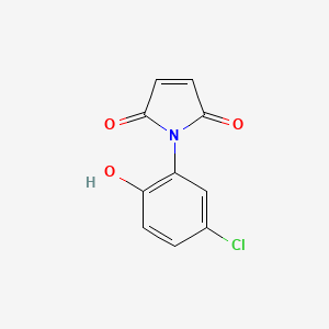 molecular formula C10H6ClNO3 B14593019 1-(5-Chloro-2-hydroxyphenyl)-1H-pyrrole-2,5-dione CAS No. 61294-19-7