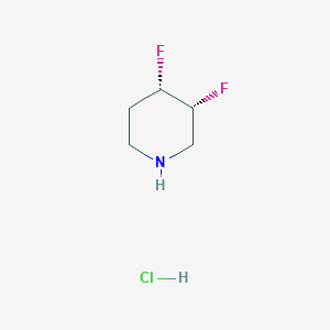 molecular formula C5H10ClF2N B1459302 cis-3,4-Difluoropiperidine hydrochloride CAS No. 1419101-53-3