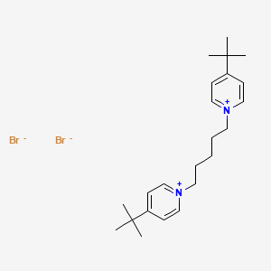 molecular formula C23H36Br2N2 B14593024 1,1'-(Pentane-1,5-diyl)bis(4-tert-butylpyridin-1-ium) dibromide CAS No. 61368-99-8