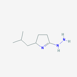 5-Hydrazinyl-2-(2-methylpropyl)-3,4-dihydro-2H-pyrrole