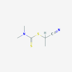 1-Cyanoethyl dimethylcarbamodithioate