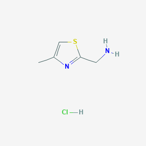 molecular formula C5H9ClN2S B1459305 （4-甲基噻唑-2-基）甲胺盐酸盐 CAS No. 1196146-15-2