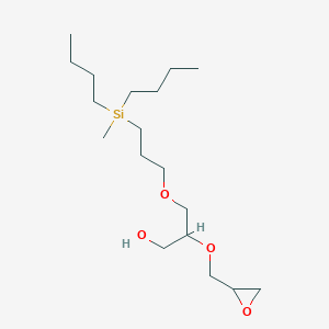 3-{3-[Dibutyl(methyl)silyl]propoxy}-2-[(oxiran-2-yl)methoxy]propan-1-ol