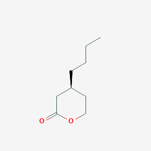 molecular formula C9H16O2 B14593081 2H-Pyran-2-one, 4-butyltetrahydro-, (S)- CAS No. 61198-48-9