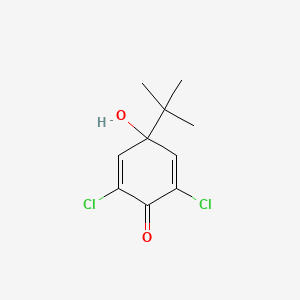 4-tert-Butyl-2,6-dichloro-4-hydroxycyclohexa-2,5-dien-1-one