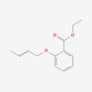 molecular formula C13H16O3 B14593099 Ethyl 2-[(but-2-en-1-yl)oxy]benzoate CAS No. 61493-59-2