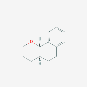 molecular formula C13H16O B14593120 (4aS,10bR)-3,4,4a,5,6,10b-Hexahydro-2H-naphtho[1,2-b]pyran CAS No. 61208-12-6