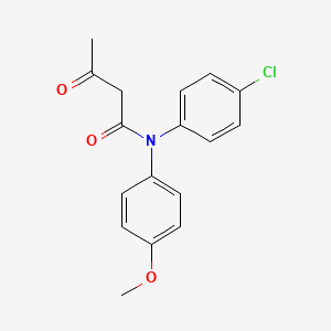 molecular formula C17H16ClNO3 B14593130 N-(4-Chlorophenyl)-N-(4-methoxyphenyl)-3-oxobutanamide CAS No. 61298-20-2