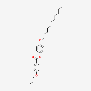 molecular formula C27H38O4 B14593156 4-(Undecyloxy)phenyl 4-propoxybenzoate CAS No. 61313-96-0