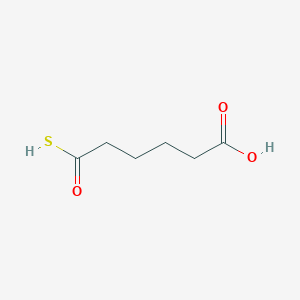 molecular formula C6H10O3S B14593175 6-Oxo-6-sulfanylhexanoic acid CAS No. 61260-13-7