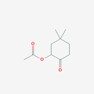 molecular formula C10H16O3 B14593176 5,5-Dimethyl-2-oxocyclohexyl acetate CAS No. 61592-52-7