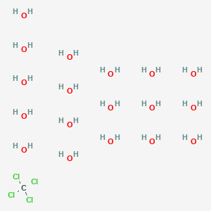 molecular formula CH36Cl4O18 B14593180 Tetrachloromethane--water (1/18) CAS No. 61414-07-1